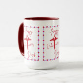 Fijne Valentijnsdag Rode Mok (Voorkant links)