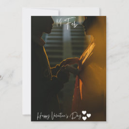 Fijne Valentijnsdag – Romantische liefdesgroet Aut Feestdagenkaart