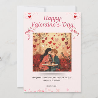 Fijne Valentijnsdag Romantische Muurkunst | Liefde Bedankkaart