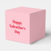 Fijne Valentijnsdag, roze cadeau voor rood Bedankdoosjes (Achterkant)