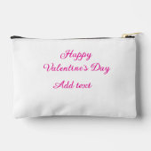 Fijne Valentijnsdag roze tekst naam bericht Etui (Achterkant)