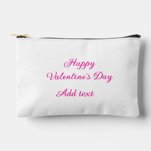 Fijne Valentijnsdag roze tekst naam bericht Etui