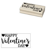 Fijne Valentijnsdag Rubberstempel (Gestempeld)