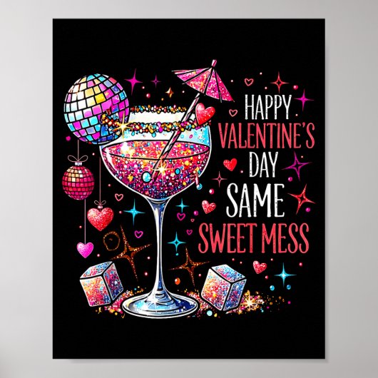 Fijne Valentijnsdag Same Sweet Mess Coquette Staar Poster (Voorkant)