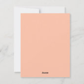 Fijne Valentijnsdag. Schattige konijn. Roze perzik Feestdagenkaart (Achterkant)