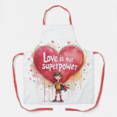 Fijne Valentijnsdag! Schort (Voorkant)