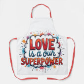 Fijne Valentijnsdag! Schort (Voorkant)