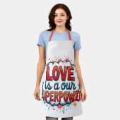 Fijne Valentijnsdag! Schort (Gedragen)