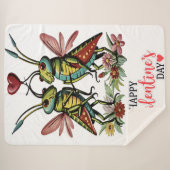 Fijne valentijnsdag sherpa deken (Voorkant (horizontaal))