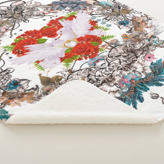 Fijne valentijnsdag sherpa deken (3/4)