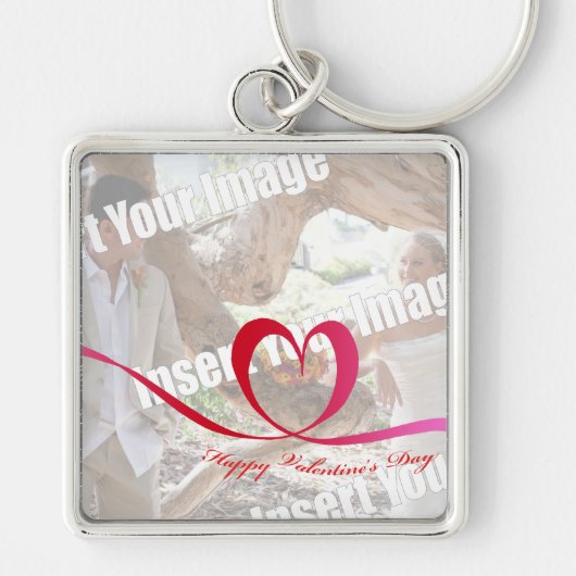Fijne Valentijnsdag Sleutelhanger (Voorkant)