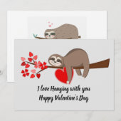 Fijne Valentijnsdag Slote platte kaart (Voorkant / Achterkant)