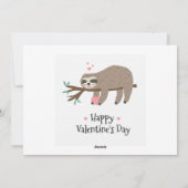 Fijne Valentijnsdag Slote platte kaart (Achterkant)