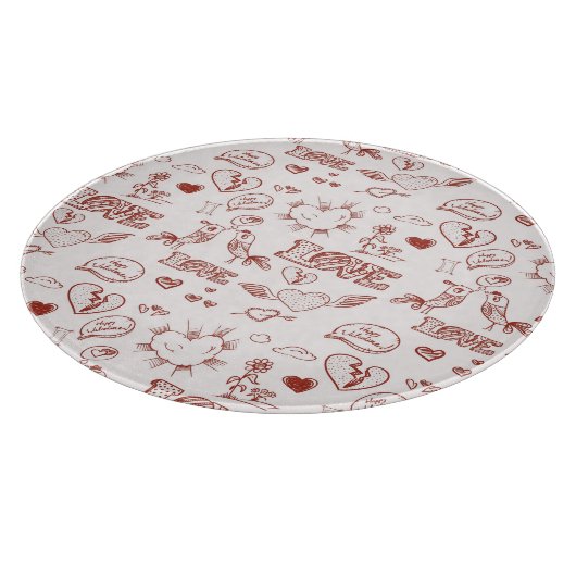 Fijne Valentijnsdag Snijplank (Hoek)