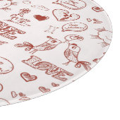 Fijne Valentijnsdag Snijplank (Hoek)