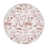 Fijne Valentijnsdag Snijplank (Voorkant)