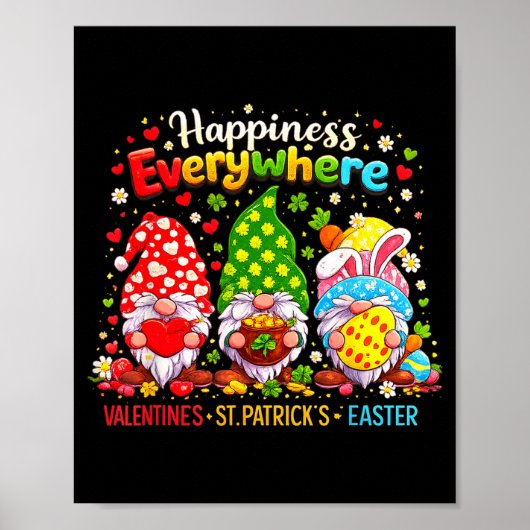 Fijne Valentijnsdag St Patrick Pasen Fijne Feestda Poster (Voorkant)