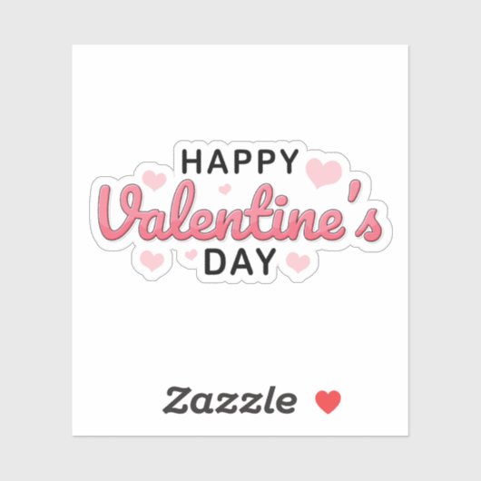 Fijne Valentijnsdag sticker (Vel)