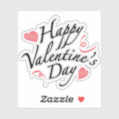 Fijne Valentijnsdag sticker (Vel)