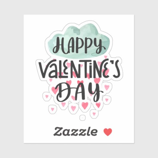 Fijne Valentijnsdag sticker (Vel)