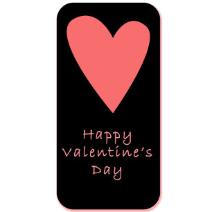 Fijne Valentijnsdag Sticker Roze Hart Liefde