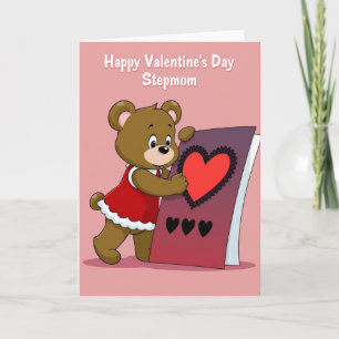 Fijne Valentijnsdag Stiefmoeder Kaart