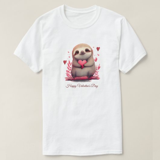 Fijne Valentijnsdag T-Shirt (Design voorkant)