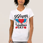 Fijne Valentijnsdag. T-shirt (Voorkant)