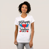 Fijne Valentijnsdag. T-shirt (Voorkant volledig)