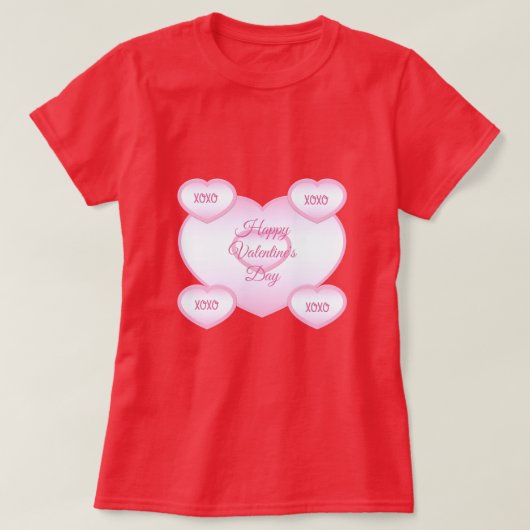 Fijne valentijnsdag T-shirt (Design voorkant)