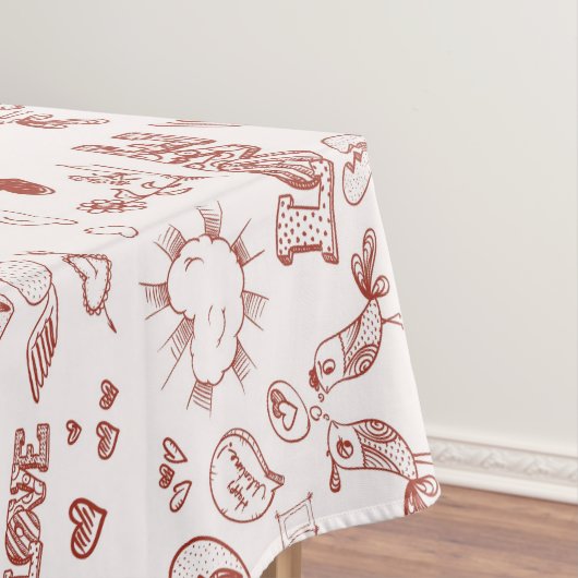 Fijne Valentijnsdag Tafelkleed (Voorbeeld)