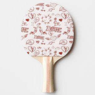 Fijne Valentijnsdag Tafeltennisbatje