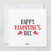 Fijne Valentijnsdag Teddybeer Feestdagenkaart (Achterkant)