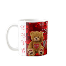 Fijne Valentijnsdag Teddybeer Hart Schattig