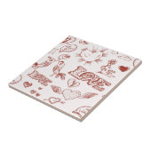 Fijne Valentijnsdag Tegeltje (Zijkant)