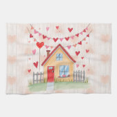 Fijne Valentijnsdag! Theedoek (Horizontaal)