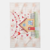 Fijne Valentijnsdag! Theedoek (Verticaal)