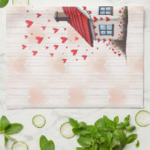 Fijne Valentijnsdag! Theedoek (Gevouwen)