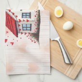 Fijne Valentijnsdag! Theedoek (Quarter Fold)