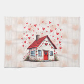 Fijne Valentijnsdag! Theedoek (Horizontaal)