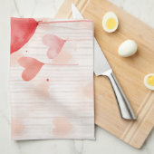 Fijne Valentijnsdag! Theedoek (Quarter Fold)