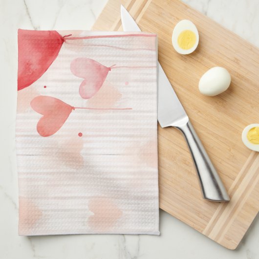 Fijne Valentijnsdag! Theedoek (Quarter Fold)