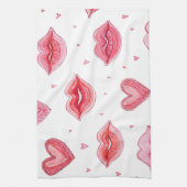 Fijne Valentijnsdag! Theedoek (Verticaal)