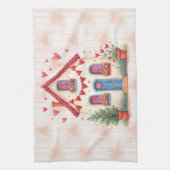 Fijne Valentijnsdag! Theedoek (Verticaal)