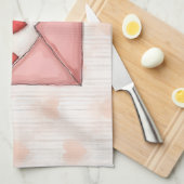 Fijne Valentijnsdag! Theedoek (Quarter Fold)