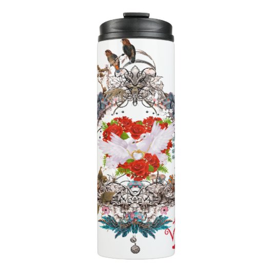 Fijne valentijnsdag thermosbeker (Voorkant)