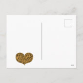 Fijne Valentijnsdag tijger! Tiger Print Typograaf Feestdagenkaart (Achterkant)