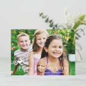 Fijne Valentijnsdag Trendy Hearts-fotokaart Feestdagenkaart (Staand voorkant)