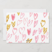 Fijne Valentijnsdag Trendy Hearts-fotokaart Feestdagenkaart (Achterkant)