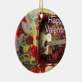 Fijne Valentijnsdag Tunes in mijn hart Keramisch Ornament (Rechts)